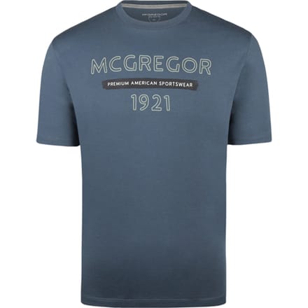 McGregor T- Shirt 1921 Medium Blue Größe: S | Bedruckte T-Shirts Outlet | Herren | Blau