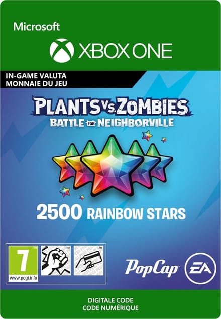 Plants vs. Zombies: Battle for Neighborville: 2500 Rainbow Starss - Xbox One - Consumable