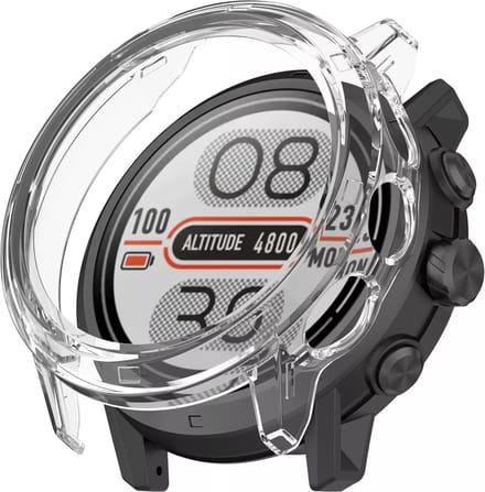Strap-it Hard case hoesje - geschikt voor Coros Apex 2 Pro (transparant)