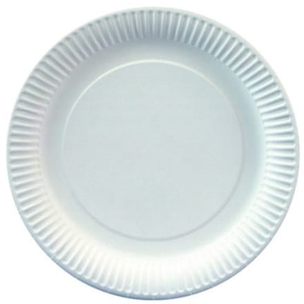 15x 20 Borden karton rond Ø 23 cm wit