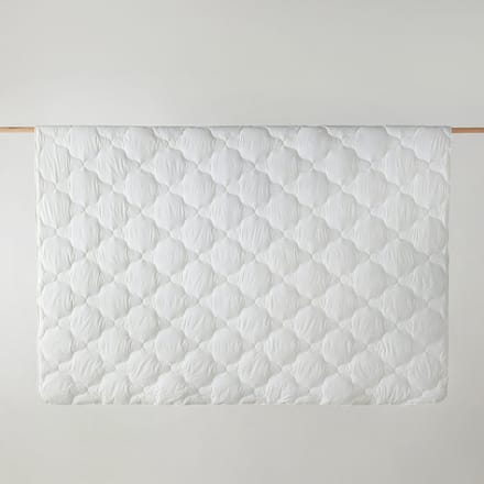 English Home Comfy Cotton Quilt - 195x215 cm - Wit