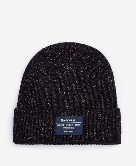 Barbour Eston Beanie Hat Dark Sand