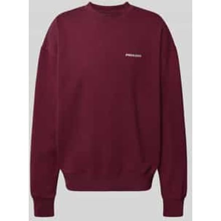 Oversized sweatshirt met logostitching en ronde hals