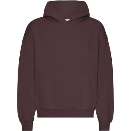 Oversized sweatshirt met capuchon Colorful Standard Organic Oxblood Red