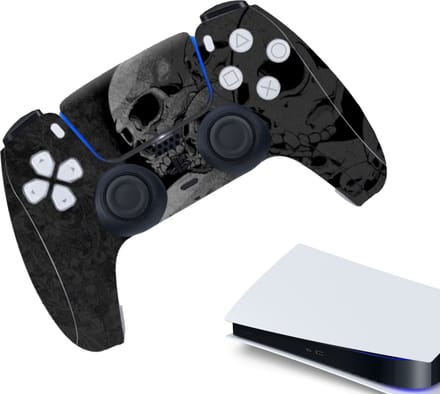 Gadgetpoint - Controller Stickers voor PS5, PlayStation 5 - Performance Gaming Skin - Bescherming Accessoires - Skelet