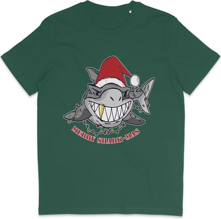T Shirt Heren - Kerst - Korte Mouw - Groen - Maat L