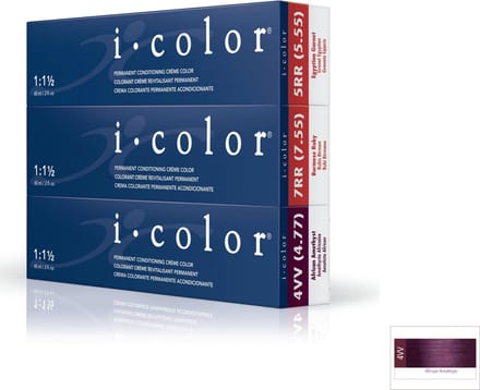 ISO i color Permanent Conditioning Crème Color 60ml 4VV African Amethyst