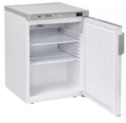 HENDI koelkast - wit gecoat staal - ventilatorgekoeld, digitale thermostaat, afsluitbare deur - 598x623x(H)838 mm - wit - voor horeca