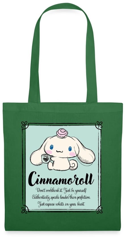 Cinnamoroll Don't Overthink It. Just Be Yourself Tas Van Stof Schoudertas