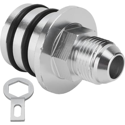 10AN Plug Adapter Ontluchtingsfitting Billet Aluminium met Sleutel Vervanging voor Honda gray