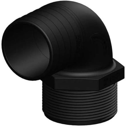 Trudesign M 2´´ Elleboogconnector 50 Mm Zwart