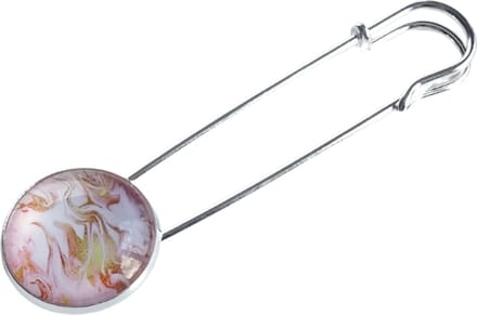 2 Love it Marble Flame - Sjaalspeld - Vestsluiting - Lengte 8 cm - Roze