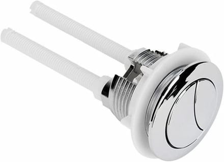 Toiletknop - Spoelknop - Waterbesparing - Dubbele spoeling - 38mm - Chroom