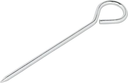 ProPlus Stalen tentharing met oog - 19 cm - Zilver - Geschikt voor zachte bodems
