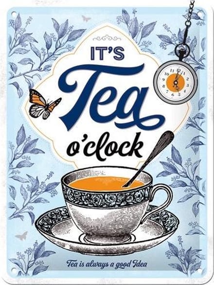 Wandbord - It’s Tea O’Clock