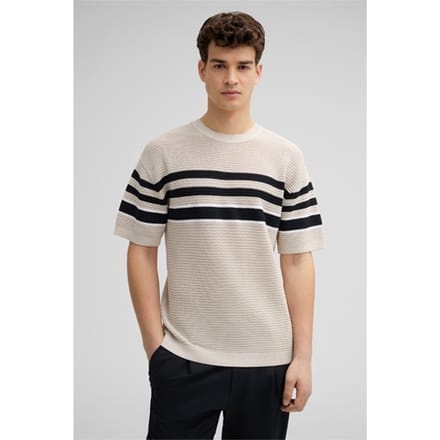 Gebreid shirt Ander, beige