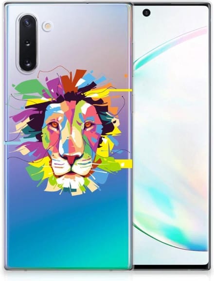Samsung Galaxy Note 10 Telefoonhoesje met Naam Lion Color