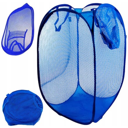 Hangzhou A Link Star Technology Co. Ltd - Opvouwbare Wasmand - 60L - Blauw - Ventilerend Net