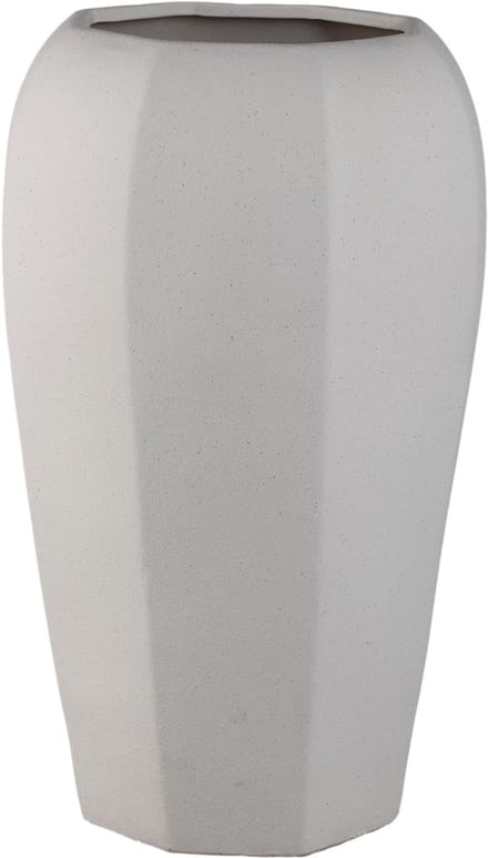 PTMD Myrick Cream Ceramic Pot Octagon Shape L