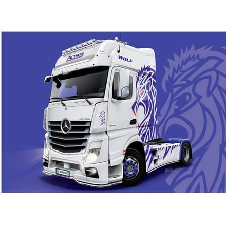 Italeri Modelbouwpakket Vrachtwagens - 3935 Mercedes-Benz Actros MP4 Giga Sp Plastic - 1:24 - Modelbouw