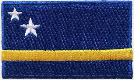 Patchy® – Curaçao Vlag Strijk Embleem Patch 6.5 x 4 cm