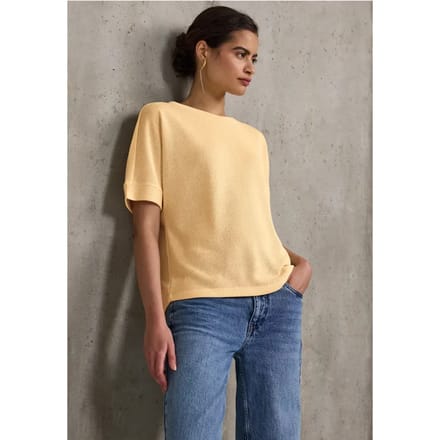 Shirt met gebreide look