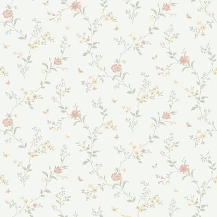 Boråstapeter Vliesbehang 38755 - Borosan Hem - Bloemen Groen - 53cm x 11.20m