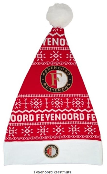Feyenoord kerstmuts (valt groot)