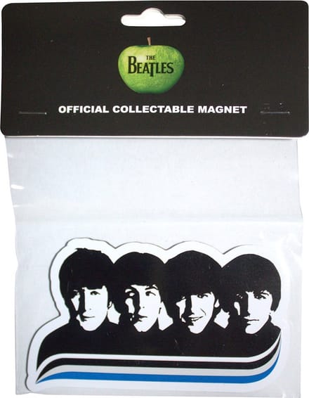 The Beatles - A Hard Day's Night Faces Embossed Koelkastmagneet - Zwart/Wit