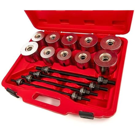 Universele Silentlager Draagarm rubber Demontage - en Montageset 34 - 90 mm.