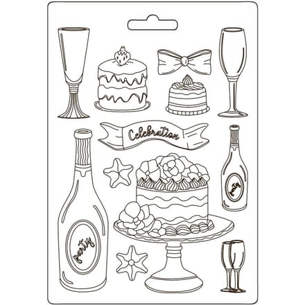 Gietvorm "Masquerade" - Flute & Cakes