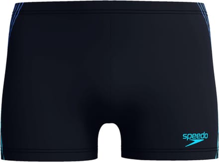Speedo Tech Panel Aquashort Heren Sportzwembroek - Zwart/Blauw