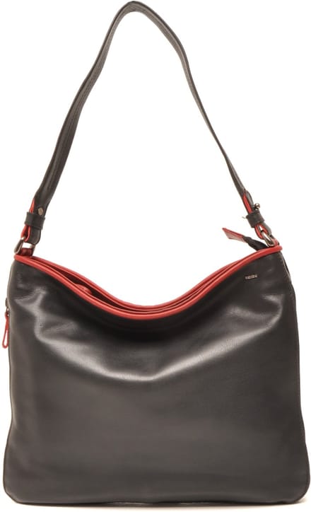 Berba | Soft | Schoudertas Dames | Tas | Zwart | Leer