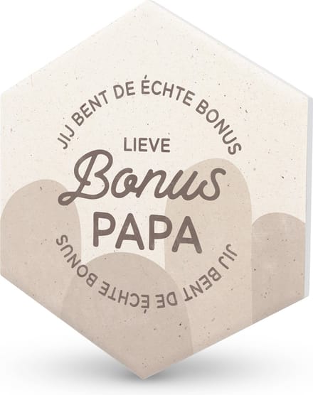 Keramieken onderzetter Bonus Papa