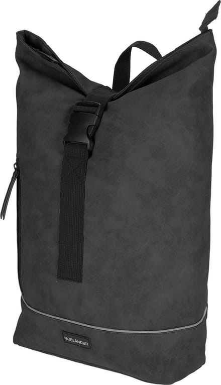 Norlander compacte rolltop rugzak - 23 Liter - Nubuck - 30 x 16 x 49 cm - Grijs