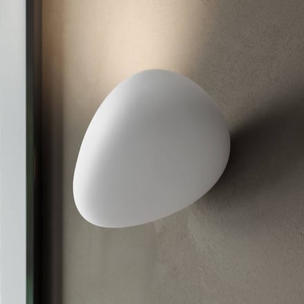 Karman LED buiten wandlamp Flò wit 16 x 12 cm kunsthars IP55