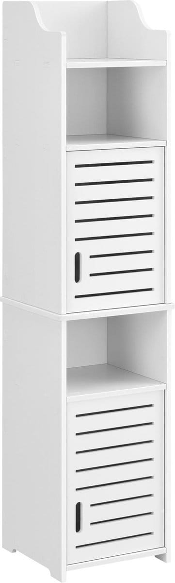 Badkamerkast Mora kolomkast HKC 135x32x32 cm wit