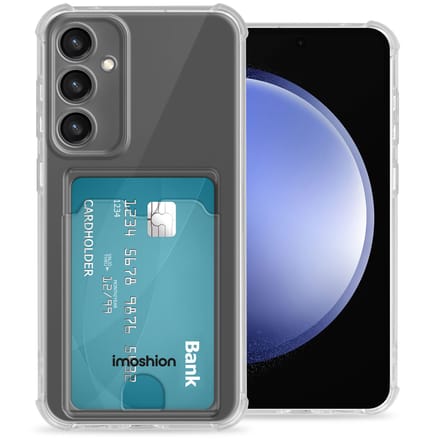 imoshion Hoesje - Geschikt voor Samsung Galaxy S23 FE - Softcase Backcover met pashouder 2.0 - Transparant