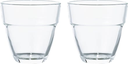 HARIO Stackable Glass Cups - Set van 2 - Stapelbare Glazen Kopjes - HSG-1624