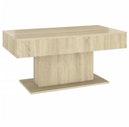 Koffietafel van 96x50x45 cm van geëxtrudeerd hout in Sonoma eiken