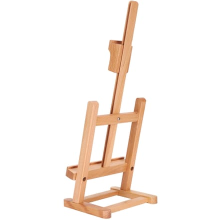 Chevalet de Table Petit Artiste Réglable Hêtre Bureau Peinture Présentoir Support HJ‑6B beige