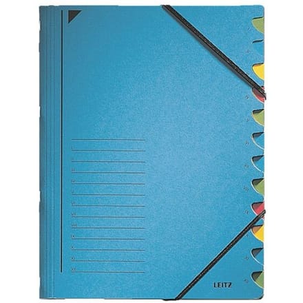 Leitz Bureau Sorteermap Karton - 12-tabs - A4 - Blauw