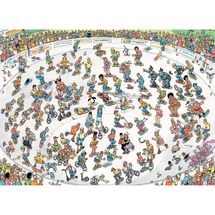 Jan van Haasteren Jigsaw Puzzle - Skateboarding in the Bowl 2000 pcs. 2D Puzzels