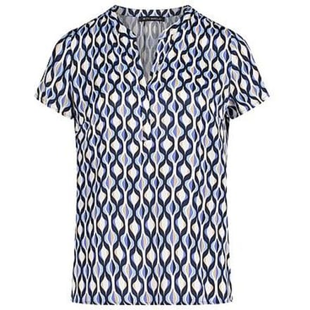 Blouseshirt van viscose in all-over look