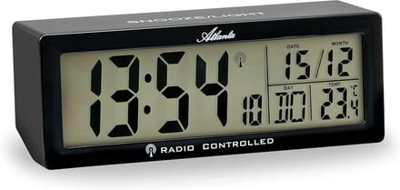 Draadloze Wekker met LCD Display, Datum en Temperatuurweergave