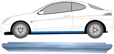 Reparatie dorpel voor Ford Puma 1997-2002 / Links
