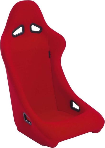 AutoStyle Sportstoel 'Zandvoort' - Rood - Vaste rugleuning - incl. sledes