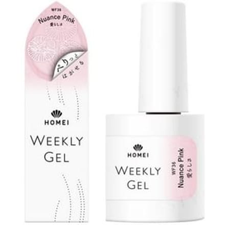 Homei - Weekly Gel Nail Polish Magnet Glitter WF36 Nuance Pink 10ml