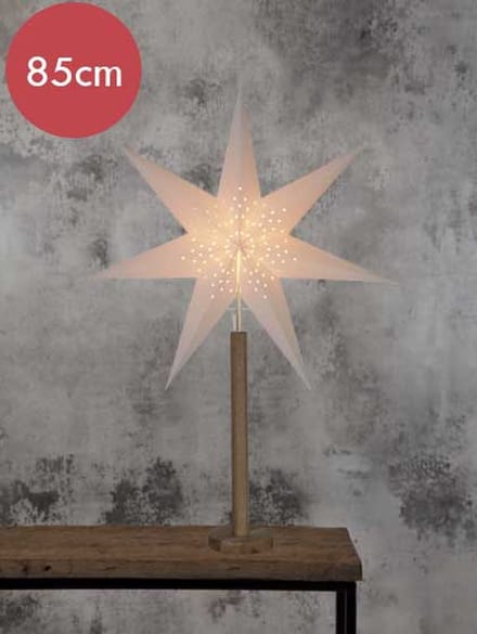 Kerstster "Elice" 85cm -lichtkleur: Warm Wit -met stekker -Kerstdecoratie