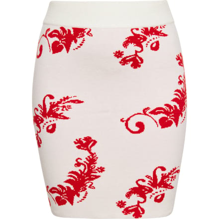 IZIA Rock Dames Wol Wit Rood